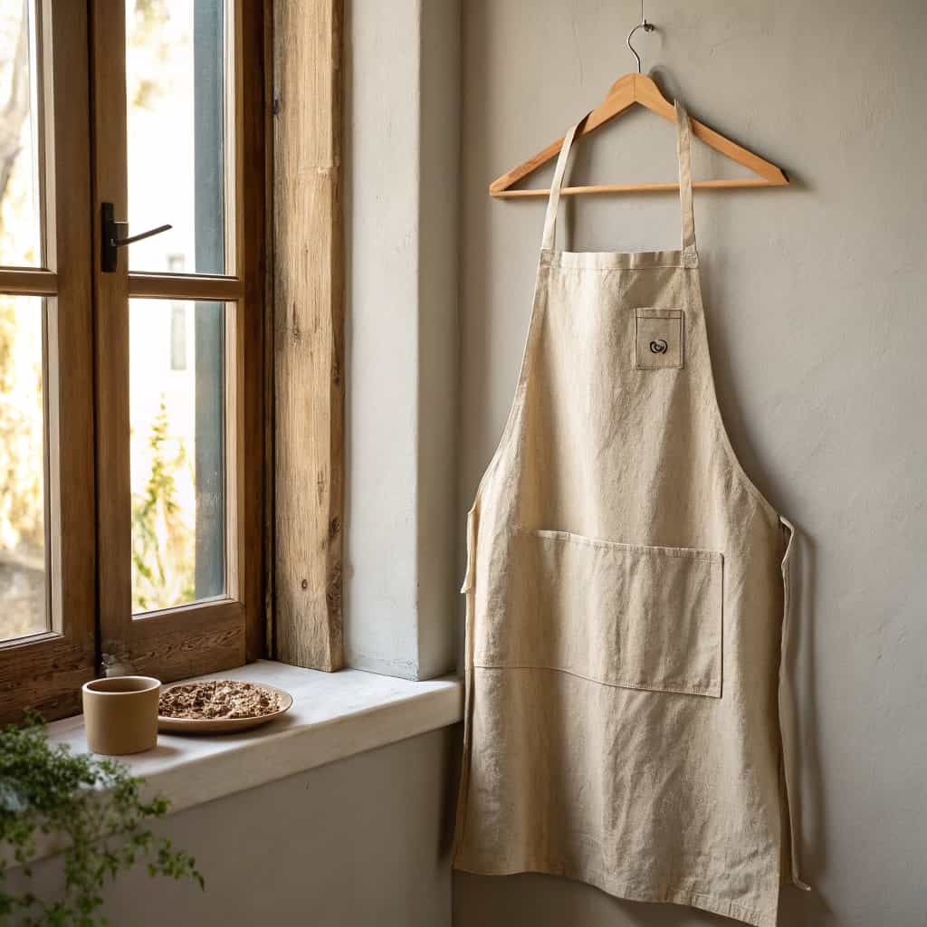 Natural Linen Apron